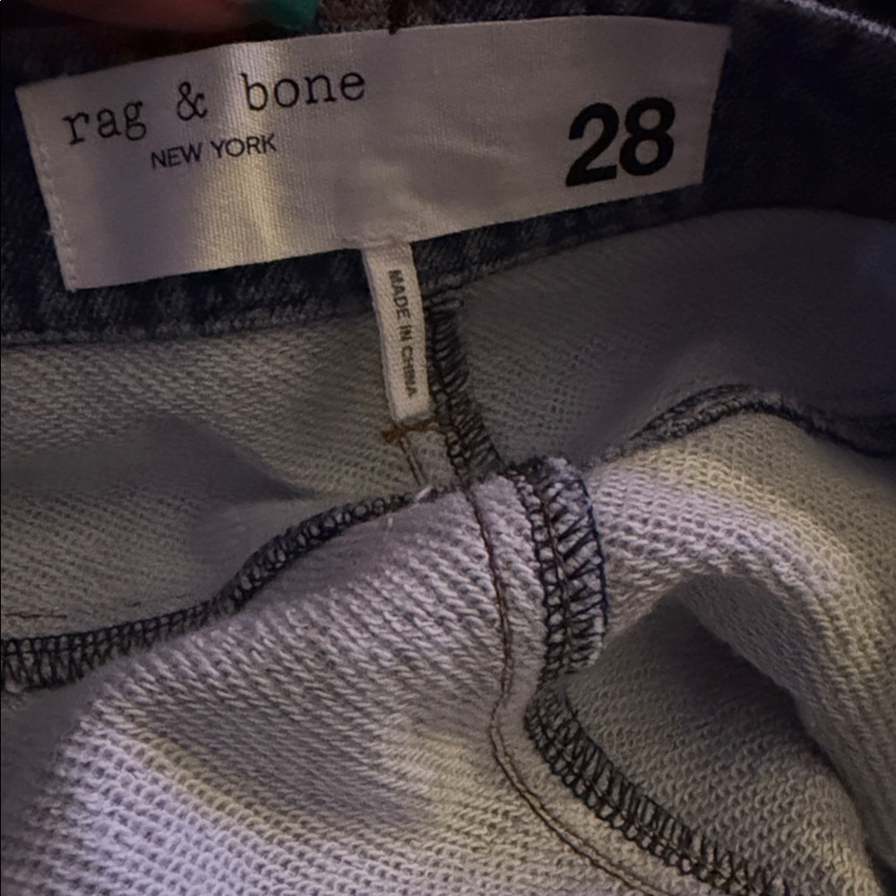 Rag and Bone Miramar Ankle Length Pull On Wide Leg Sweatpant Jeans sz 28 - Picture 3 of 3